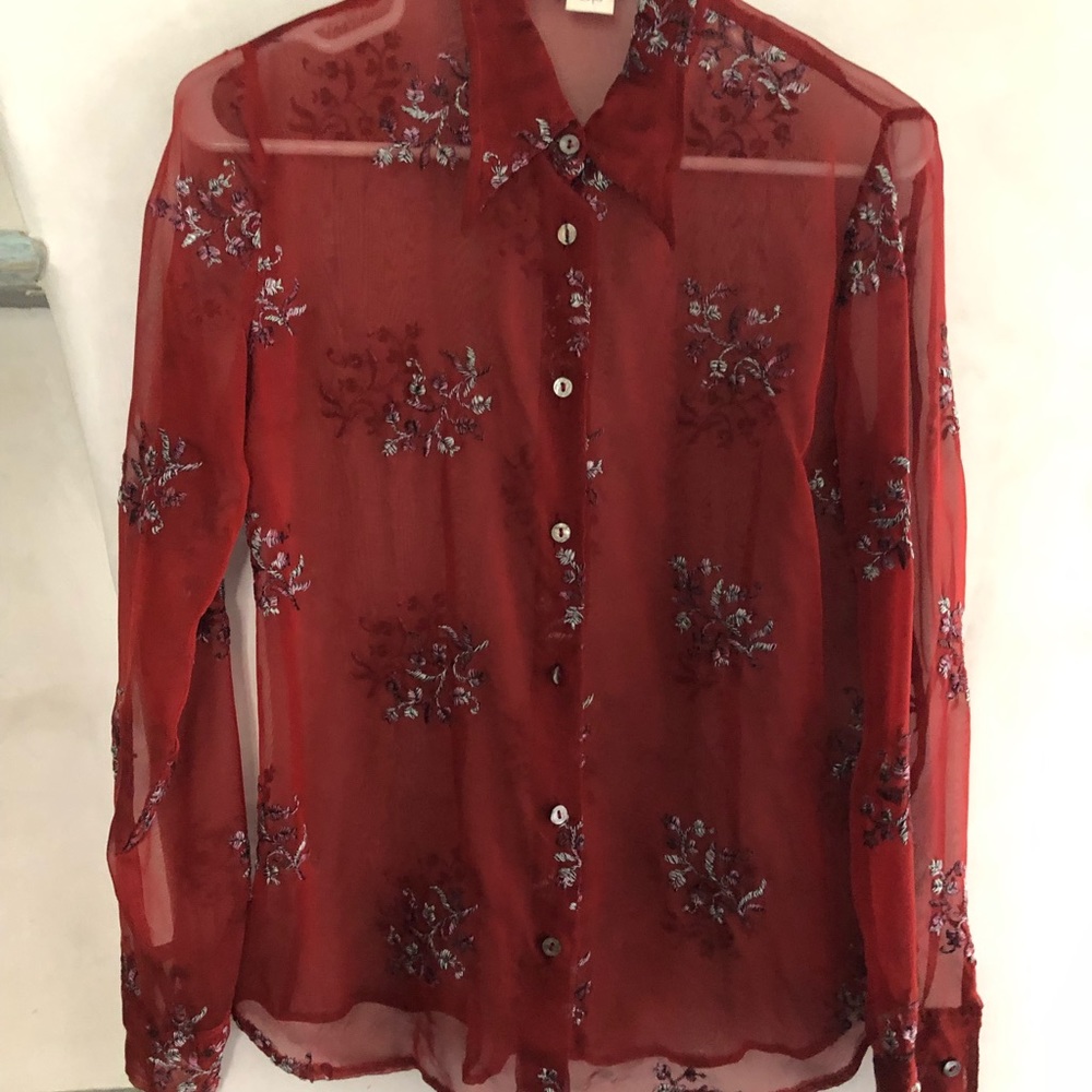 Paul and Joe silk button down shirt - Picture 4 of 8
